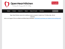 Tablet Screenshot of openheartkitchen.org